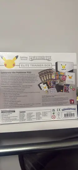Pokemon Center PC TCG Celebrations ETB Elite Trainer Factory Sealed Box - Image 3