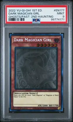 Dark Magician Girl #EN177 2022 Yu-Gi-Oh! 1st Edition Ghosts from the Past PSA 9 - Image 1
