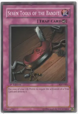 Seven Tools of the Bandit 1st Edition Common SDP-045 Near Mint Yu-Gi-Oh - Image 1