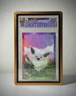 Jerrski Pokemon Card Ghost Eevee 1 Of 1 1/1 Exclusive Rare Flower Holo - Image 1