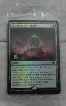 Cosmium Confluence Prerelease Foil Card Rare Magic The Gathering (LCI) - Image 1