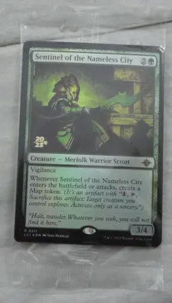 Sentinel of the Nameless City Prerelease Foil Card Rare Magic The Gathering LCI - Image 1