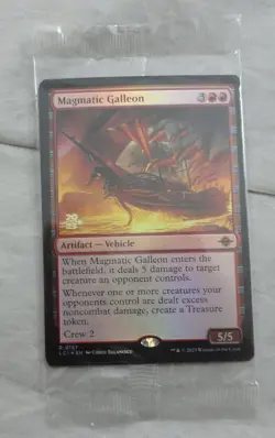 Magmatic Galleon Prerelease Foil Card Rare Magic The Gathering (LCI) - Image 1