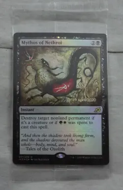 Mythos of Nethroi Prerelease Foil Card Rare Magic The Gathering NM (IKO) - Image 1