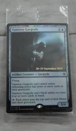 Vantress Gargoyle Prerelease Foil Card Rare Magic The Gathering (ELD) - Image 1
