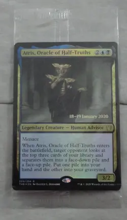 Atris, Oracle of Half-Truths Prerelease Foil Card Rare Magic The Gathering (THB) - Image 1
