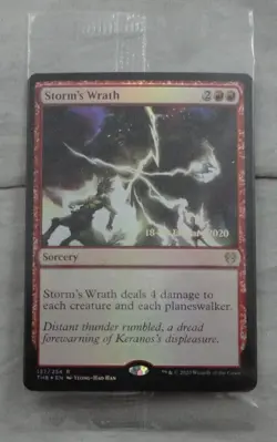 Storm's Wrath Prerelease Foil Card Rare Magic The Gathering (THB) - Image 1