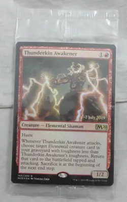 Magic The Gathering Thunderkin Awakener Foil Prerelease Card MTG CARD M20 - Image 1