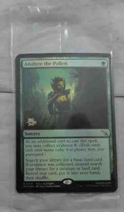Analyze The Pollen Prerelease Foil Card Rare Magic The Gathering (MKM) - Image 1