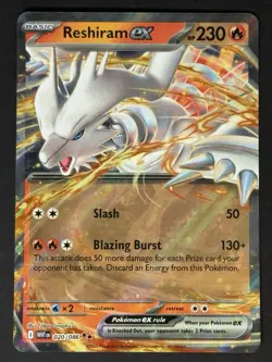 Reshiram ex 020/086 WHTen White Flare Pokemon Card TGG NM - Image 1