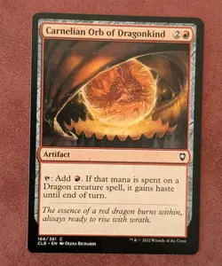 MTG Commander Legends Common CARNELIAN ORB OF DRAGONKIND NM - Image 1