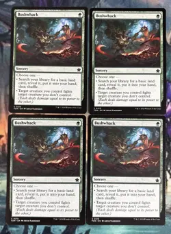 Bushwhack X 4 - Foundations - Magic the Gathering MTG - Image 1