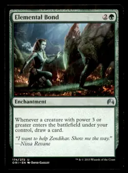 Elemental Bond LP Light Play Magic Origins MTG [5867] - Image 1