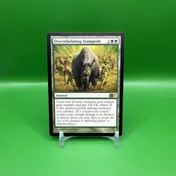 Overwhelming Stampede | Lightly Played LP Magic 2011 M11 Rare Magic MtG - Image 1