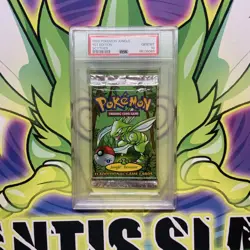 1999 Pokemon PSA 10 GEM MINT 1st Edition Jungle Booster Pack Scyther - Image 1