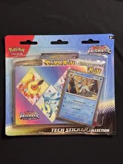 Pokemon TCG Prismatic Evolutions Tech Sticker Collection Blister Glaceon - Image 1
