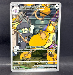 2025 POKEMON DESTINED RIVALS TEAM ROCKET'S RATICATE 202/182 ILLUSTRATION RARE - Image 1