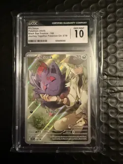 CGC 10 N's Zorua 189 Pokemon Center Black Star Promos Pokemon - Image 2