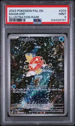 2023 POKEMON PAL EN-PALDEA EVOLVED ILLUSTRATION RARE #203 MAGIKARP PSA 9 - Image 1