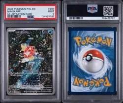 2023 POKEMON PAL EN-PALDEA EVOLVED ILLUSTRATION RARE #203 MAGIKARP PSA 9 - Image 3