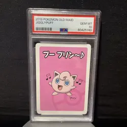 2019 POKEMON OLD MAID JIGGLYPUFF PSA 10 - Image 1