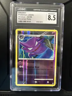 Haunter 2009 Pokemon Arceus #42 Reverse Holo CGC Mint 8.5 Graded - Image 1