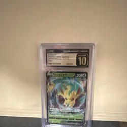 Pokemon Leafeon V 002/069 S6a Eevee Heroes Double Rare Holo CGC 10 Japanese - Image 1