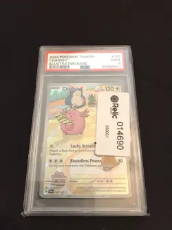 Chansey #187 2024 Pokemon Twm En-Twilight Masquerade PSA 9 - Image 2