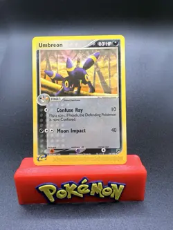 Umbreon 24/100 EX Sandstorm Non-Holo Rare Pokemon Card Vintage LP - Image 1