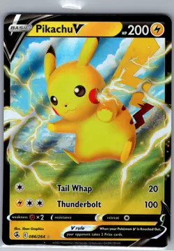 Pikachu V 086/264 SWSH08: Fusion Strike - Pokemon Card - NM - Image 1