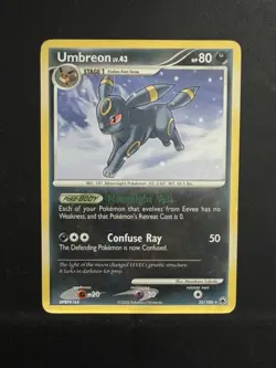 Umbreon Lv.43 32/100 Non Holo Rare Majestic Dawn Pokemon Card - Image 1