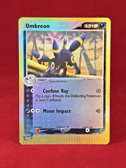 2003 Pokemon Sandstorm UMBREON Reverse Holo 24/100 Card HP - Image 1
