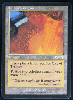 City of Traitors Exodus MTG Card Reserved List Magic the Gathering - Image 1