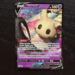 Mimikyu V 068/172 Pokemon Brilliant Stars SWSH09 Ultra Rare Holo Card NM - Image 1