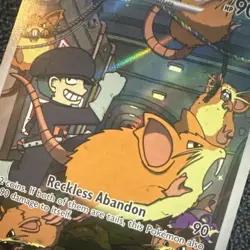 Team Rocket's Raticate 202/182 Sv10 Destined Rivals Rare Holo Pokemon TCG - Image 2