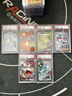 🔥POKEMON CARD LOT PSA/CGC SLABS+RAW CARDS MARKET VALUE $600🔥 - Image 1