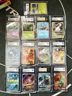 🔥POKEMON CARD LOT PSA/CGC SLABS+RAW CARDS MARKET VALUE $600🔥 - Image 2