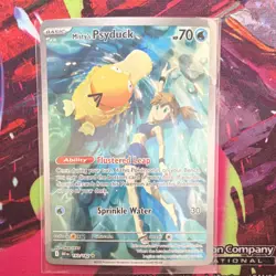 Pokemon Misty's Psyduck Illustration Rare Holo 193/182 Destined Rivals 70HP - Image 1