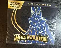 Pokemon TCG Mega Evolution 2025 Lucario ETB Elite Trainer Box Sealed - Image 2