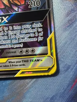 Pokemon TCG: Moltres Zapdos Articuno GX SM210 Black Star Promo! Nm/M Crimp Error - Image 5