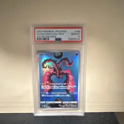 Pokemon Galarian Moltres V 080/172 S12a Vstar Rare Holo PSA 10 Japanese - Image 1