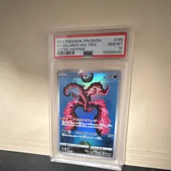 Pokemon Galarian Moltres V 080/172 S12a Vstar Rare Holo PSA 10 Japanese - Image 3