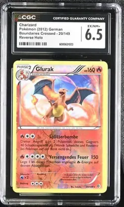 Pokemon Charizard Glurak Rev. Holo 20/149 Boundaries Crossed PSA CGC 6.5 SELTEN - Image 1