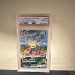 Pokemon Leafeon VMAX 089/069 S6a Eevee Heroes Hyper Rare PSA 10 Japanese - Image 1