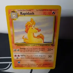 Rapidash 44/64 Jungle Uncommon Unlimited Pokemon TCG LP - Image 1