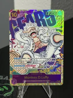 Monkey.D.Luffy SEC Alternate Art OP05-119 Awakening of the New Era TCG MP - Image 1