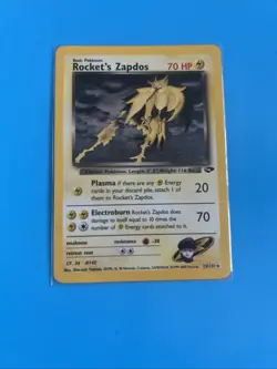 Pokemon TCG Rockets Zapdos Holo Card 15/132 Classic Collection 💎 - Image 1