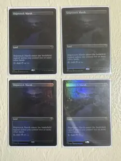 Shipwreck Marsh (Borderless) Innistrad: Midnight Hunt Foil Playset (Set Of 4) - Image 1