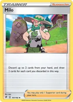 2020 Pokemon TCG - Rebel Clash - UnCommon - Milo 161/192 - Image 1
