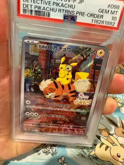 2023 POKEMON CARD TCG JPN SV-P PROMO 098/SV-P DETECTIVE PIKACHU PSA 10 - Image 4